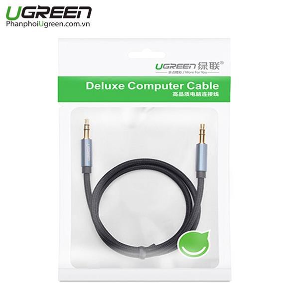 Cáp AUX 3.5mm 2 đầu dương dài 2m Ugreen 10687