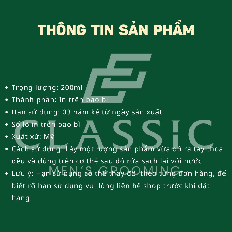 Dầu Gội PATRICKS SH2 Deep Clean Shampoo 200ml