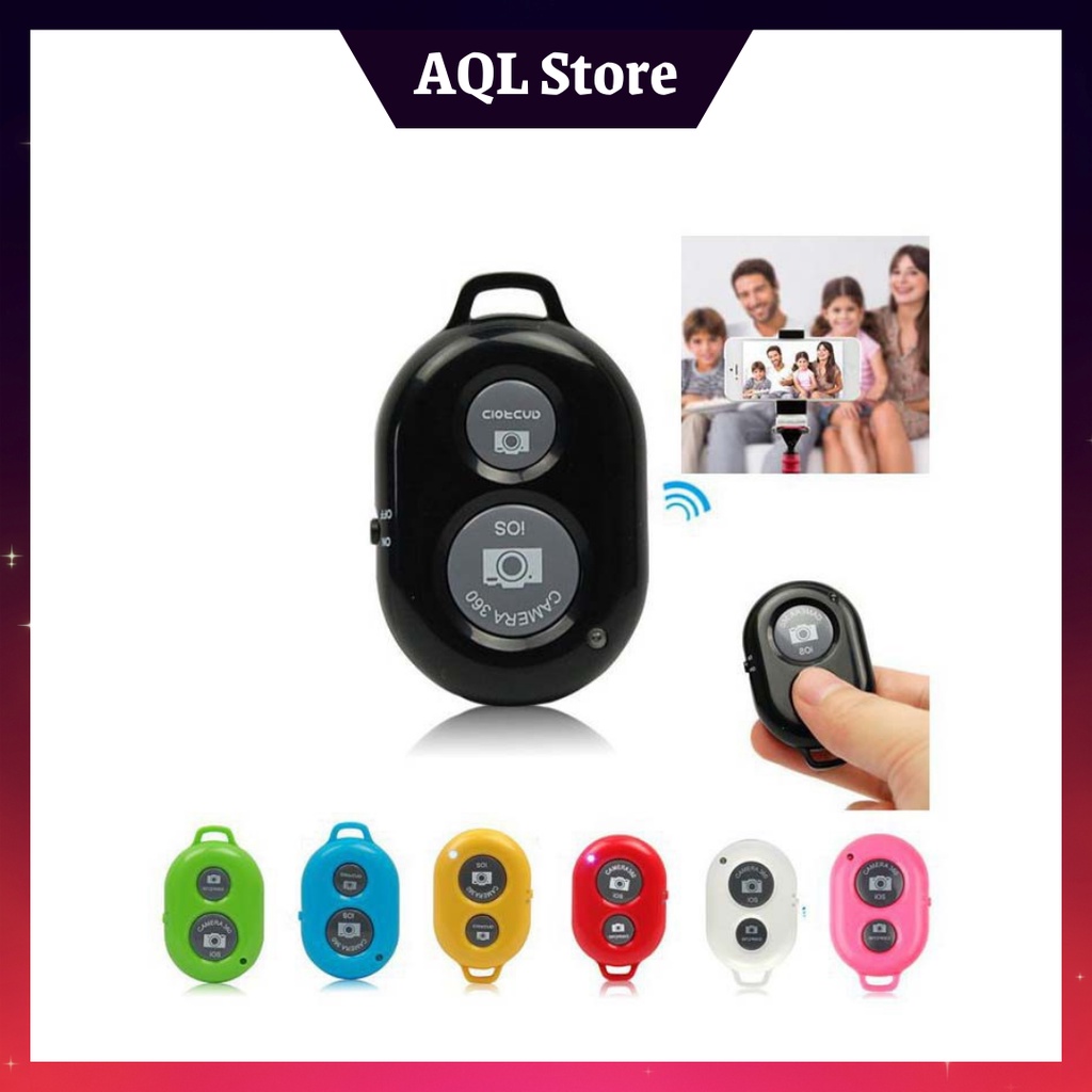 Remote Chụp Ảnh Bluetooth - Remote Bluetooth Chụp Ảnh Quay Video Từ Xa Cho Điện Thoại, Tripod, Đèn Livestream