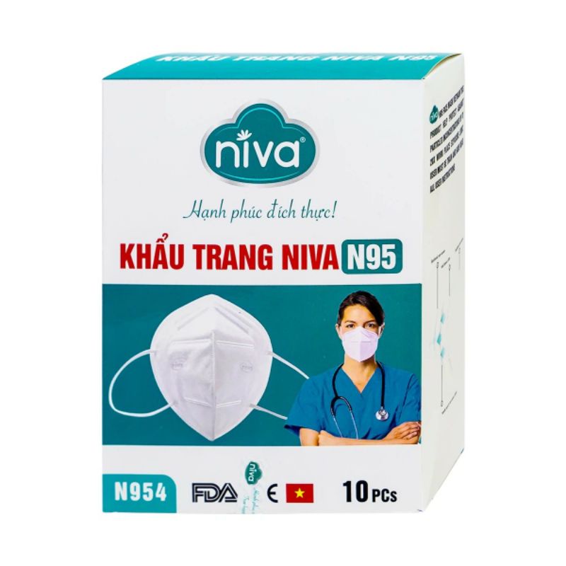 [Mã THIE10025] giảm 25% cho đơn hàng từ 100k KHẨU TRANG CAO CẤP N95 NIVA - HÀNG VIỆT NAM CHẤT LƯỢNG 