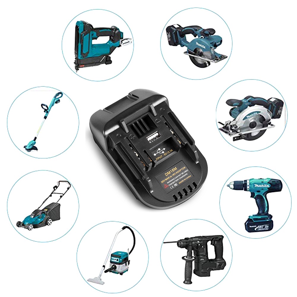 DIYMORE Bộ Chuyển Đổi Pin Li-Ion 20V Sang 18V Dm18M