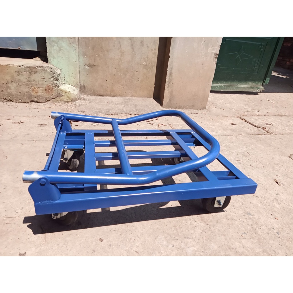 Xe đẩy hàng 4 bánh gấp gọn tải trọng 300 - 500kg - Mituhome - Dùng cho vận chuyển hàng hóa