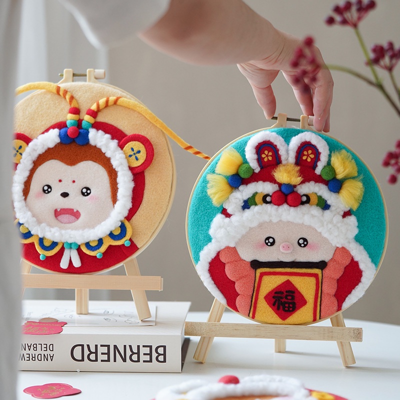 Bộ Dụng Cụ Con Dấu Vải Nỉ Dùng Thêu Tranh Thủ Công diy