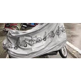 Bạt Phủ Xe Máy Chống Nắng Che Mưa, Chất Liệu Vải Dù Dày Dặn