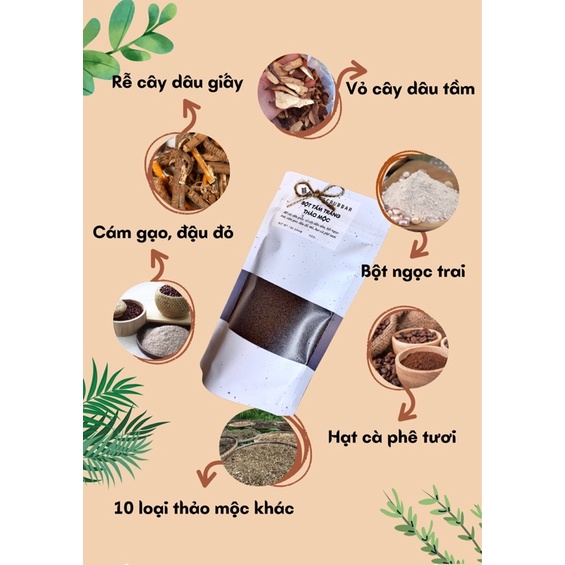 Bột tắm trắng thảo mộc cao cấp túi 200gr ❤️ FREESHIP ❤️ nhả nắng, bật tông an toàn công thức độc quyền