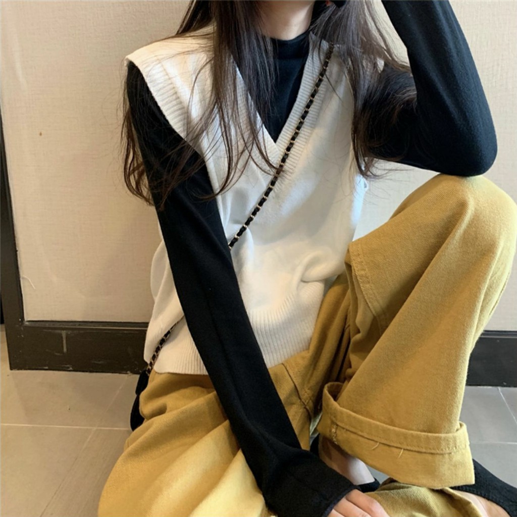 Áo Sweater không tay dáng rộng thời trang mùa xuân dành cho nữ | BigBuy360 - bigbuy360.vn