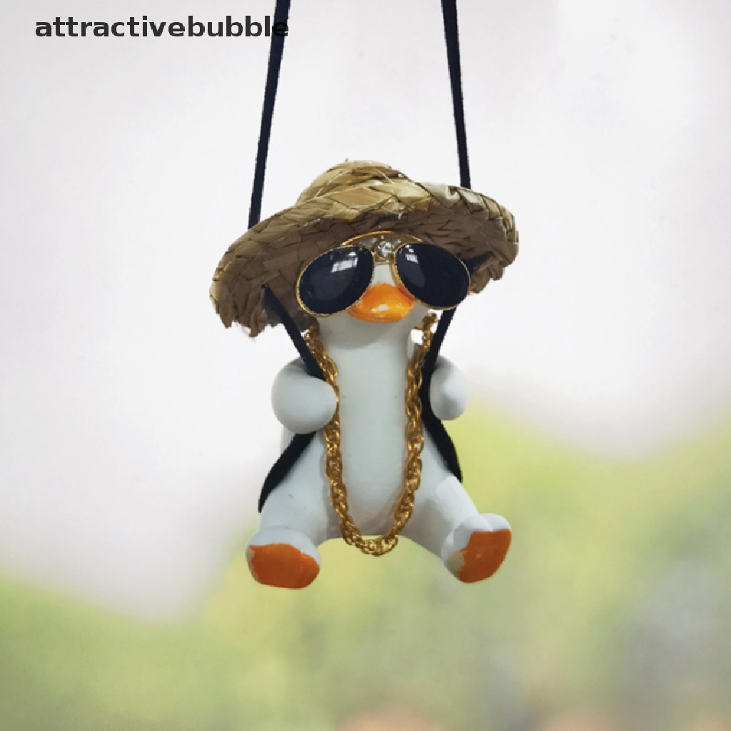 Phụ Kiện Treo Trang Trí Gương Chiếu Hậu Xe Ô Tô Hình Vịt Con Dễ Thương