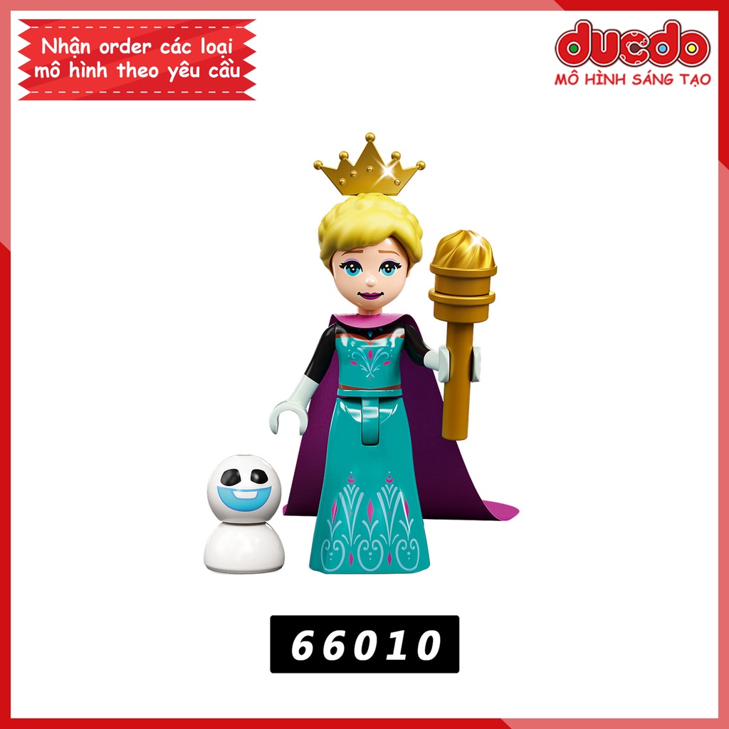 Minifigures Công Chúa Elsa Anna Hoàng Tử Người Tuyết - Đồ chơi Lắp ghép Xếp hình Mô hình Mini XP 66006 - 66010