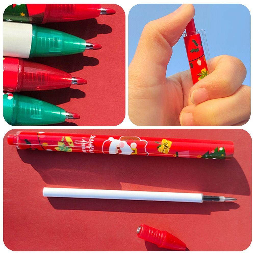 CHOOKEY Set 6 Bút Mực Gel Tạo Hình Ông Già Noel Tuần Lộc Giáng Sinh