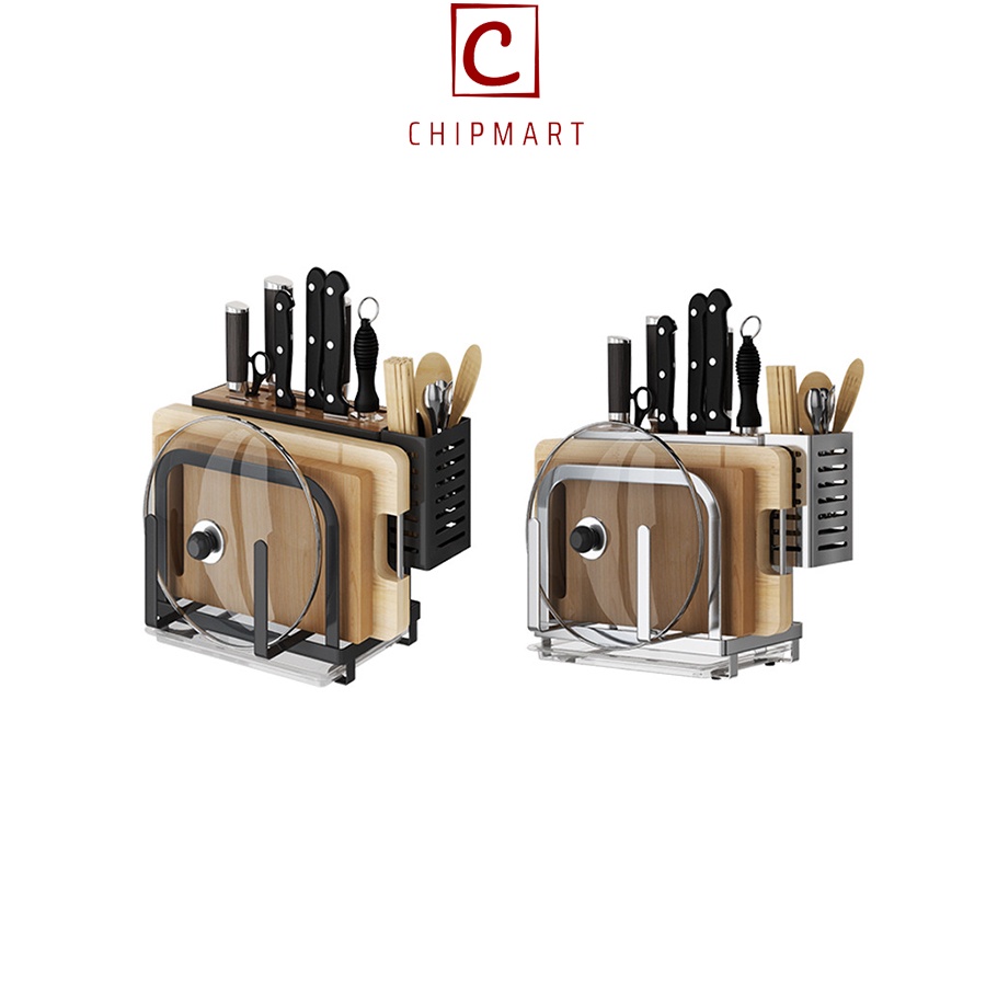 Kệ Dao Thớt Inox, thép Chipmart