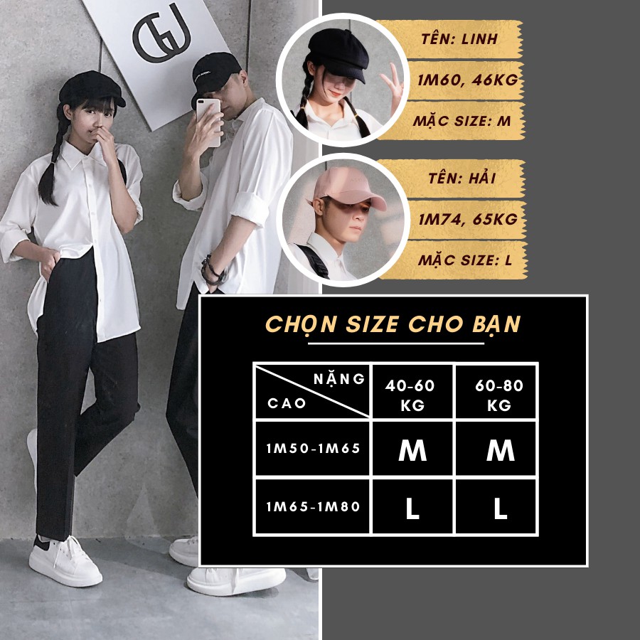 Áo Sơ Mi Dài Tay Dáng Rộng Hàn Quốc, Vải Kate Mềm Mịn Thích Hợp Cho Đi Học, Đi Làm, Đi Chơi GUF | BigBuy360 - bigbuy360.vn