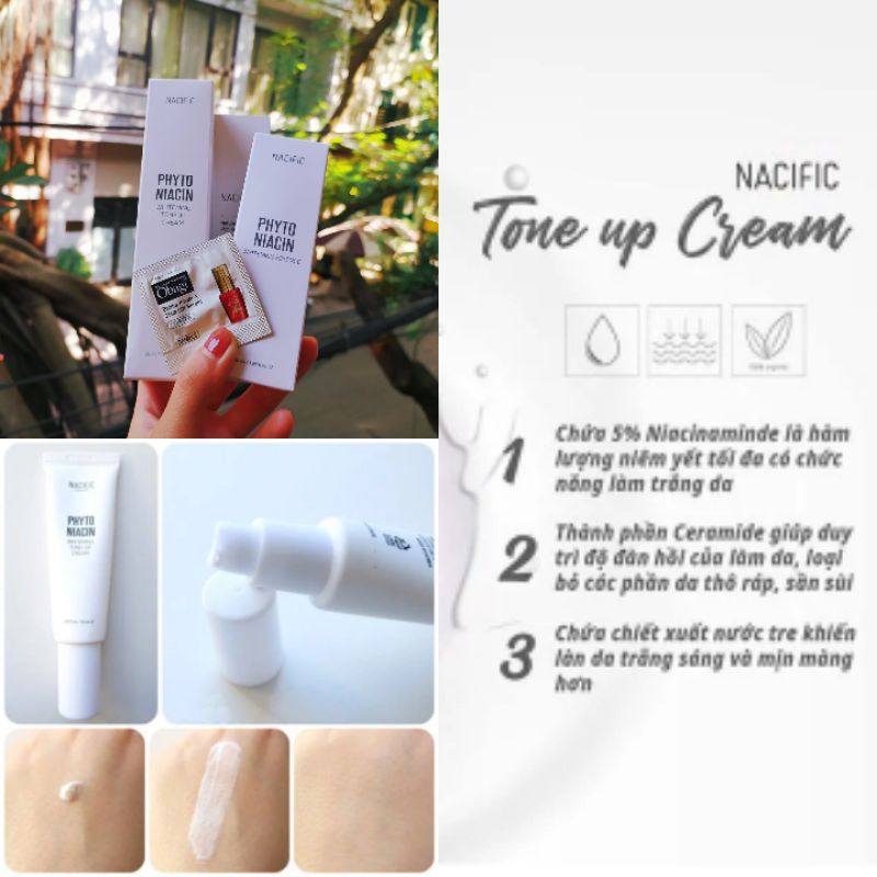 Kem tone-up Nacific Phyto Niacin Whitening Tone-up Cream