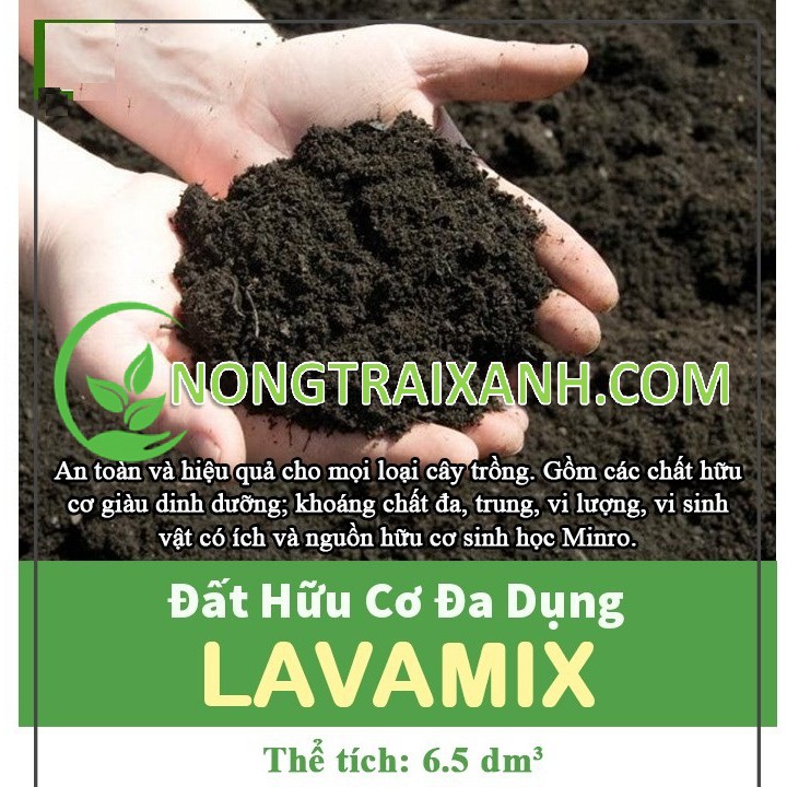 6.5DM3 - ĐẤT SẠCH TRỒNG CÂY _ ĐẤT TRỒNG RAU _ ĐẤT TRỒNG HOA LAVAMIX GIÀU DINH DƯỠNG, TIỆN LỢI, DỄ SỬ DỤNG