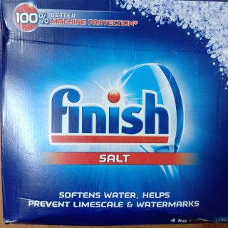 Muối rửa chén bát finish chuyên dùng cho máy rửa chén hộp 4 kg