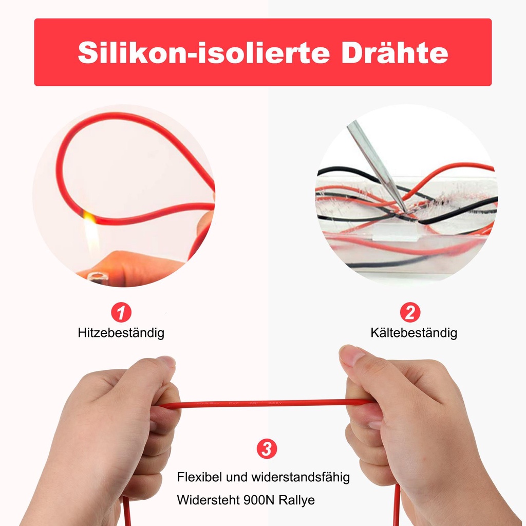 1 Cặp Dây Dò Thử Nghiệm Vạn Năng Kế Kỹ Thuật Số Có Kẹp