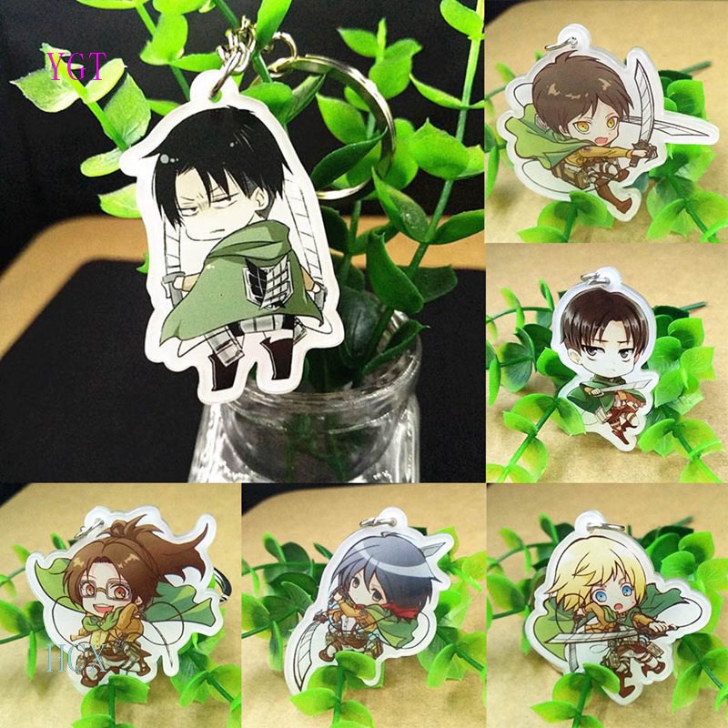 Móc Khóa Acrylic Hình Levi Ackerman Trong Phim Attack On Titan