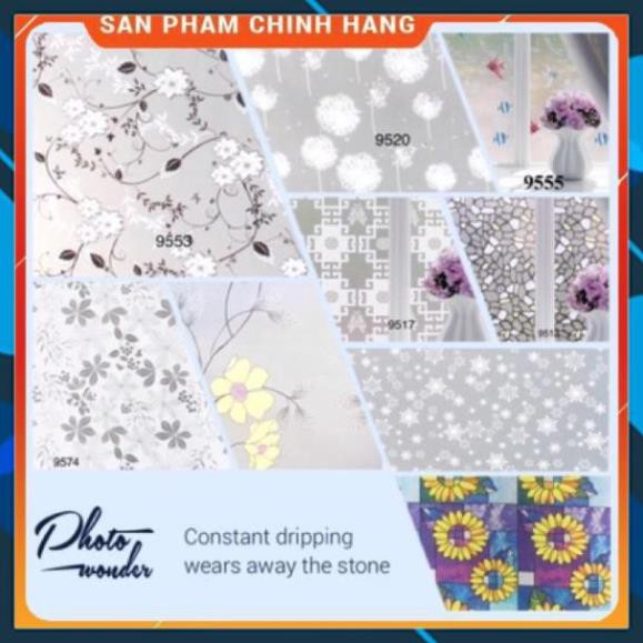 [ Bán Chạy ] combo 3 m giấy dán kính 3d (chọn màu ghi mã ở phần chú yếu ah khổ 90cm*3m)