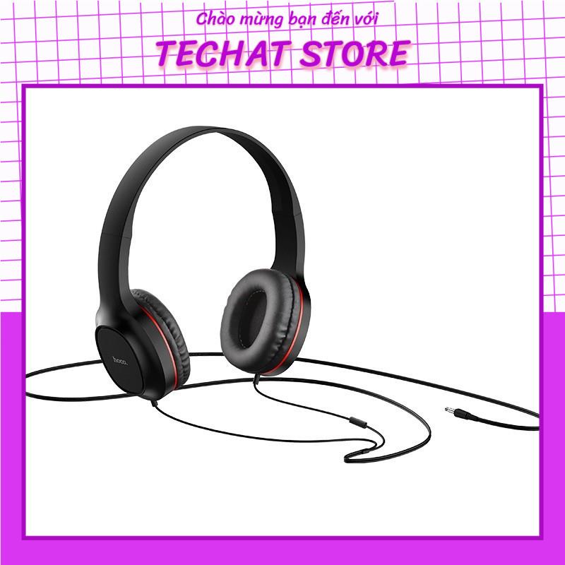 [SALE GIÁ SỐC] Tai nghe chụp tai có míc Hoco W24 chính hãng - Headphone cho điện thoại và máy tính