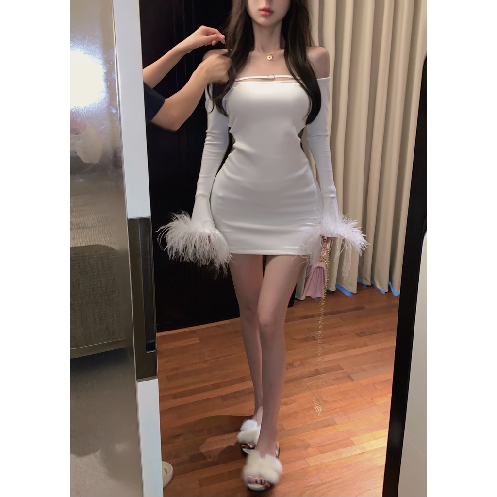 Đầm Cổ Chữ V Màu Trơn Thiết Kế Mỏng Quyến Rũ Thời Trang Dành Cho Mùa Hè