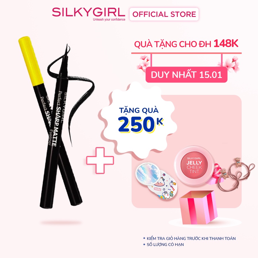 Bút Kẻ Mắt Nước Không Lem Không Trôi Silkygirl Perfect Sharp Matte 1.2ml