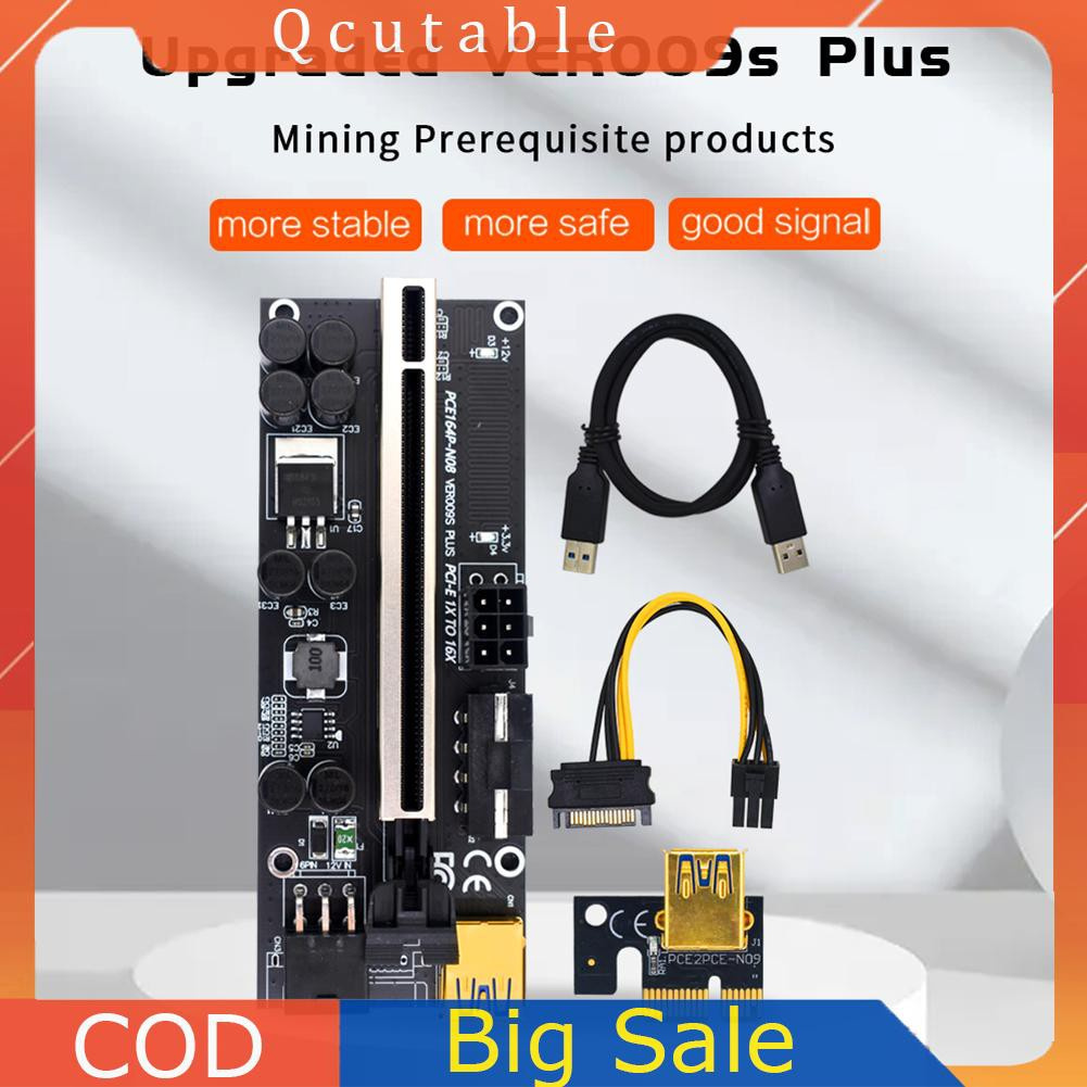 Card Mở Rộng Ver009S Plus Pcie Riser Card Usb 3.0 Pci-E Express 1x To 16x