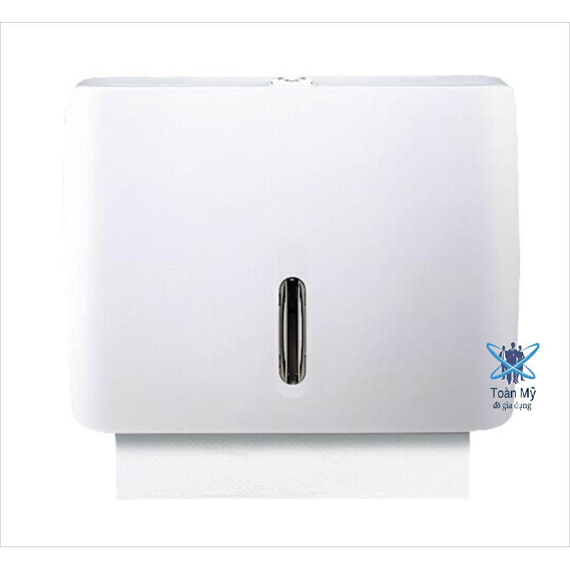 Hộp đựng giấy lau tay treo tường Interhasa HSD-E6008 màu Trắng - chứa nhiều giấy, chống thấm nước, nhựa ABS siêu bền