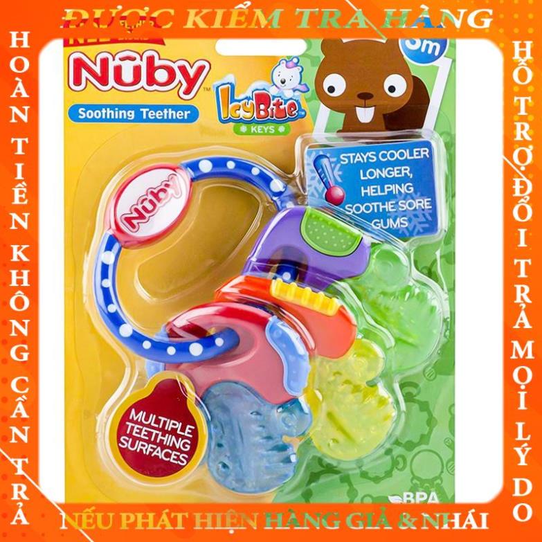 Gặm nướu cho bé Nuby hình chìa khóa – Ngậm nướu lạnh silicon Nuby thachchien
