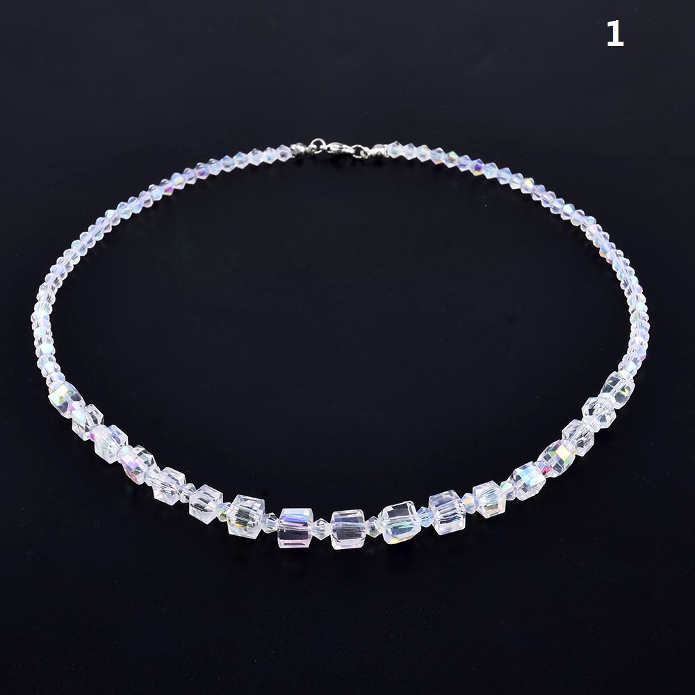 Dây Chuyền Choker Mặt Vuông Đính Đá Đơn Giản Cho Nữ