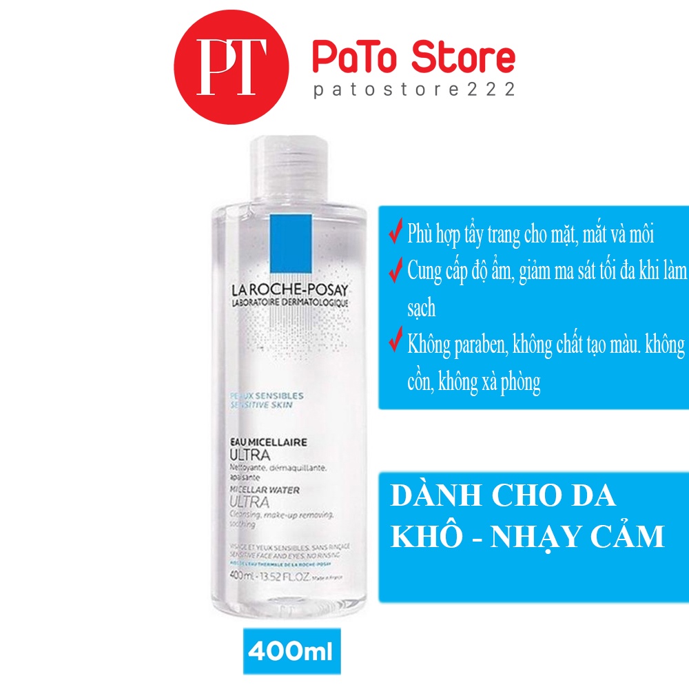 Nước tẩy trang LA ROCHE POSAY Micellair Water 400ml