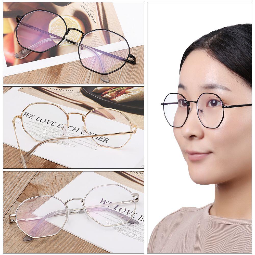 Mắt Kính Chống Ánh Sáng Xanh Hình Bát Giác Phong Cách Cổ Điển