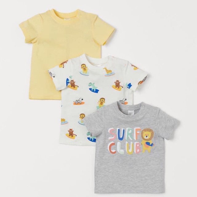 Set 3 áo + 2 quần cho bé trai