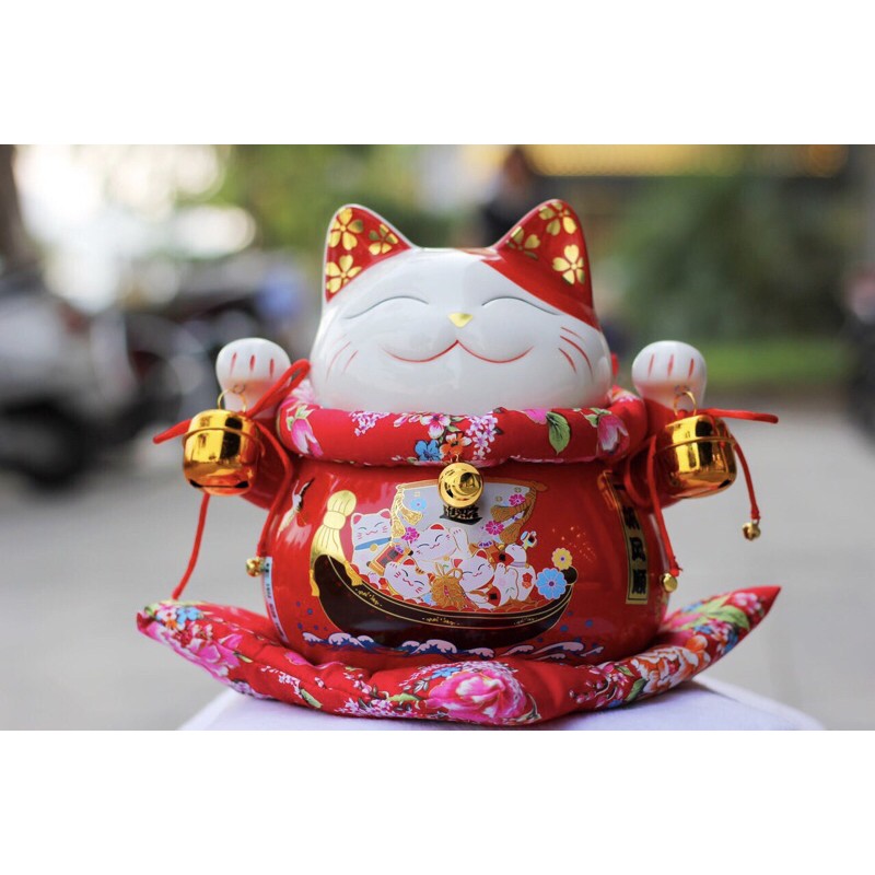 Mèo thần tài chiêu khách cao 25cm tiết kiệm | BigBuy360 - bigbuy360.vn