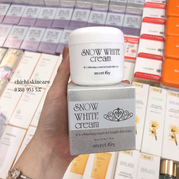 (992360 - ẢNH THẬT) Kem Dưỡng Trắng Da Snow White Cream Hàn Quốc 50g 2018