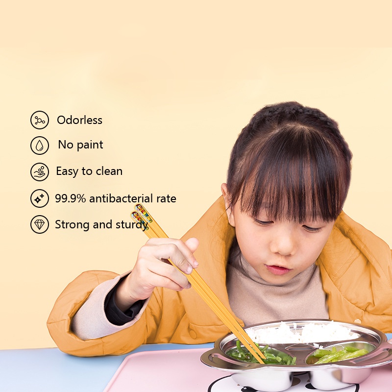 Bộ 5 hoặc 6 đôi đũa kiểu dáng dễ thương cho gia đình