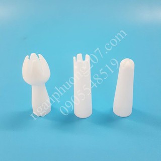 Phụ kiện bình xịt kem : Bộ 3 vòi bắt bông kem nhựa ( không có ống gas)