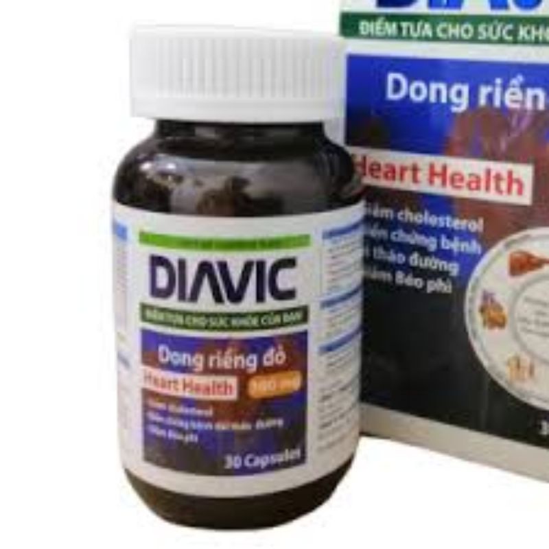 Huyết áp tim mạch Diavic Health Dong riềng đỏ ổn định đường huyết, giảm mỡ máu béo phì, người tiểu đường