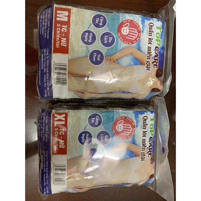 Quần lót miễn giặt cotton cao cấp Topcare
