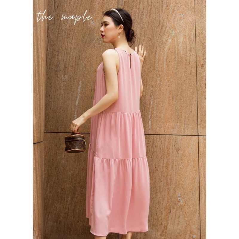 Đầm maxi 3 tầng The Maple Freesize | BigBuy360 - bigbuy360.vn
