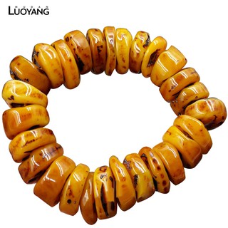 Vòng Tay Đá Hổ Phách May Mắn