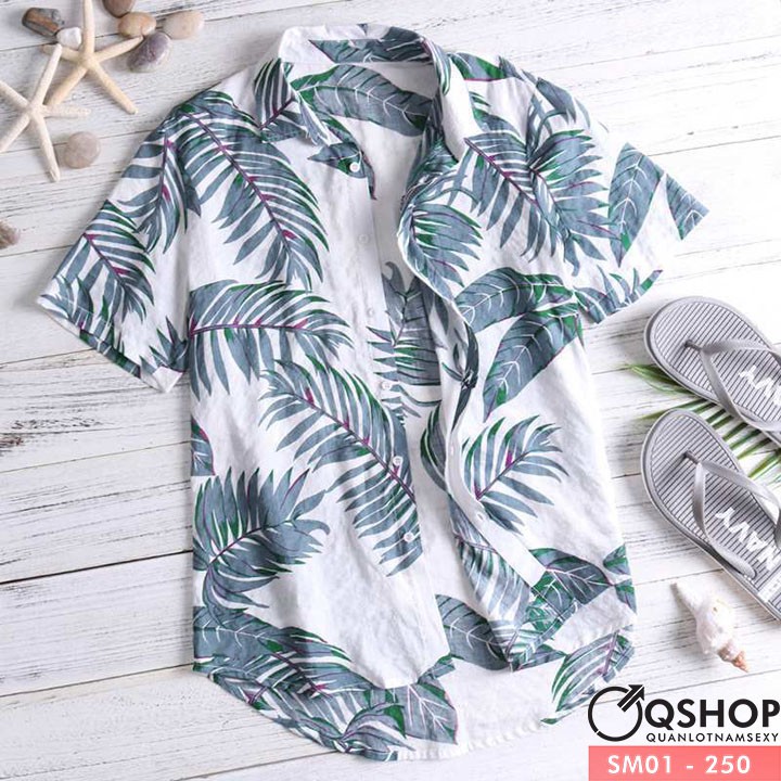 ÁO SƠ MI ĐI BIỂN NAM SM01