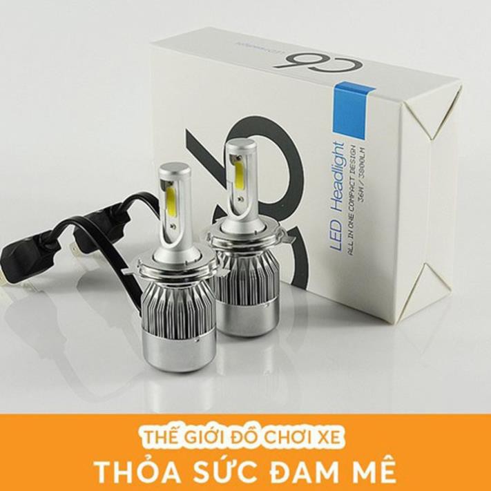 [FREESHIP] ĐÈN XE MÁY - ĐÈN LED C6 2 TIM - ĐÈN XE MÁY - ĐÈN LED C6