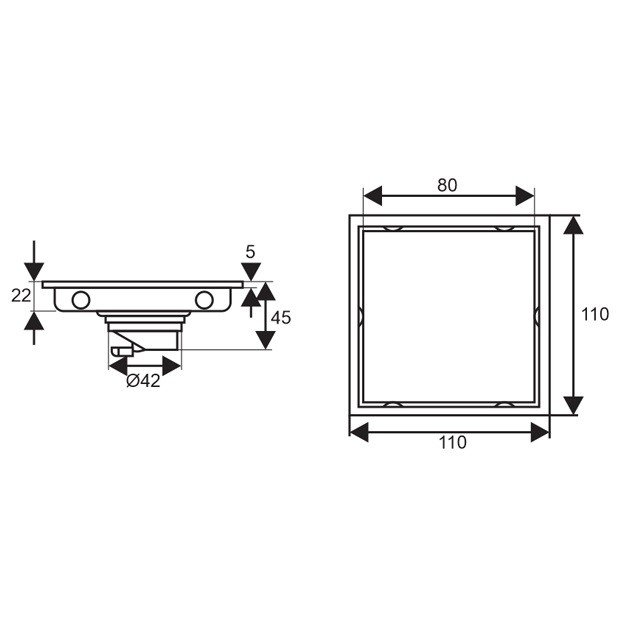 Thoát sàn chống mùi, côn trùng Inox304 Zento ZT556-1L