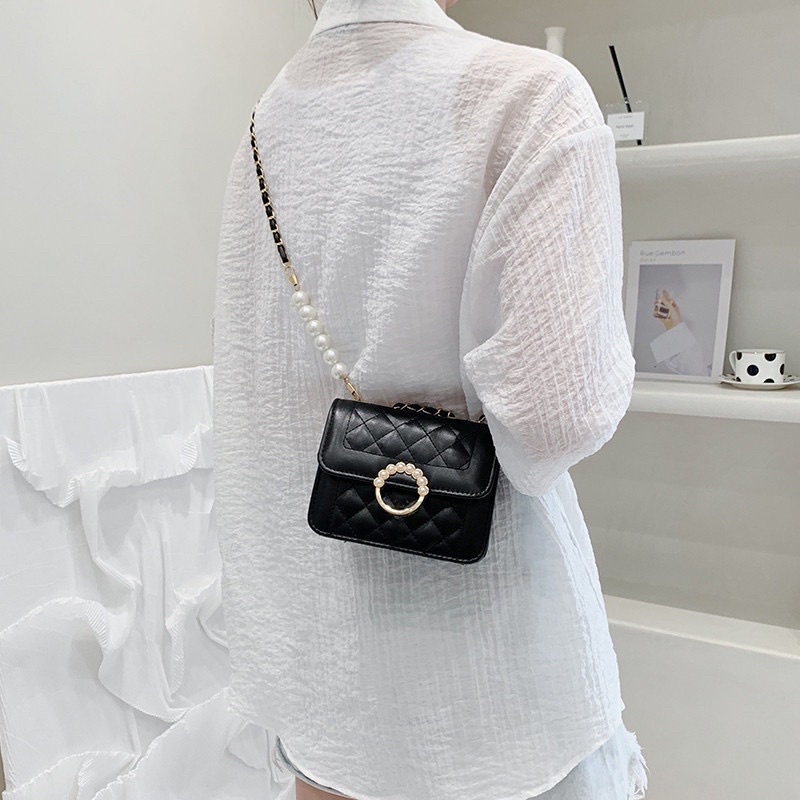 Túi xách nữ túi đeo chéo đeo vai trần trám đính ngọc phù hợp đi chơi, dạo phố TDC214