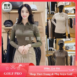 Áo golf nữ dài tay Master Bunny MBE chống nắng co giãn thoáng mát siêu nhẹ AM005