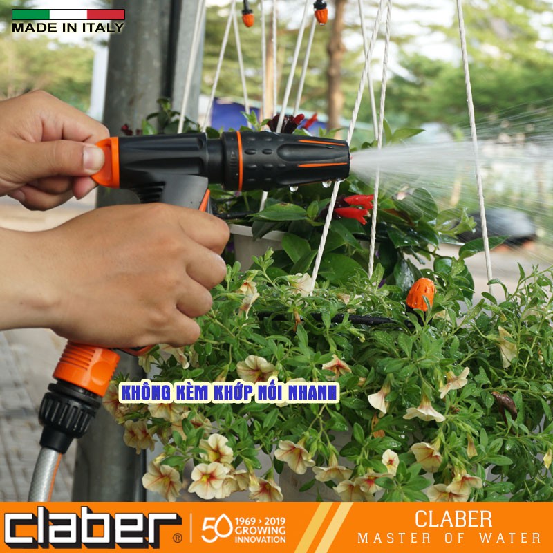 Súng Xịt Tưới Cây Rửa Xe Đa Năng  Claber Precision 9561 điều chỉnh được tia nước, kết nối nhanh