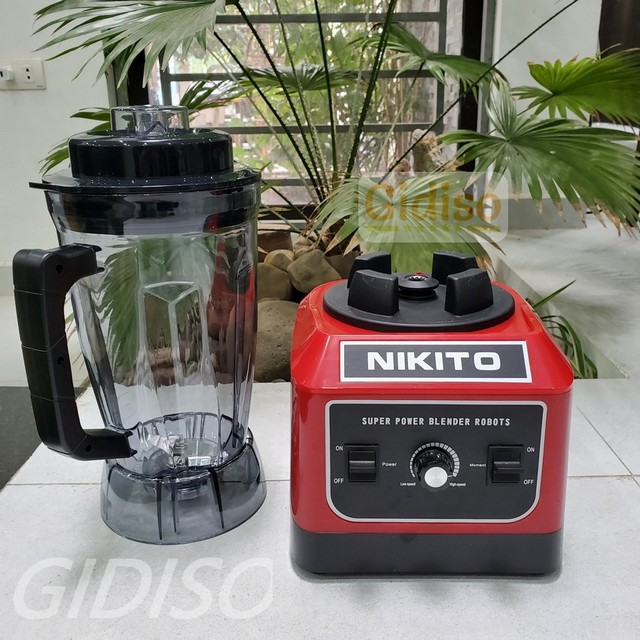 Máy Xay Sinh Tố Công Nghiệp NIKITO 4800W xay đá bào, xay thịt cá, rau củ quả, sinh tố, xay cà phê ngũ cốc, công suất lớn