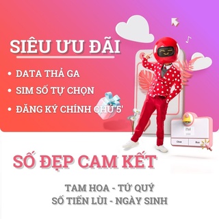Sim số đẹp chọn số tam hoa tứ quý tiến 4G iTelecom May77 90GB/tháng + 1000 phút gọi nội mạng Itel Vinaphone
