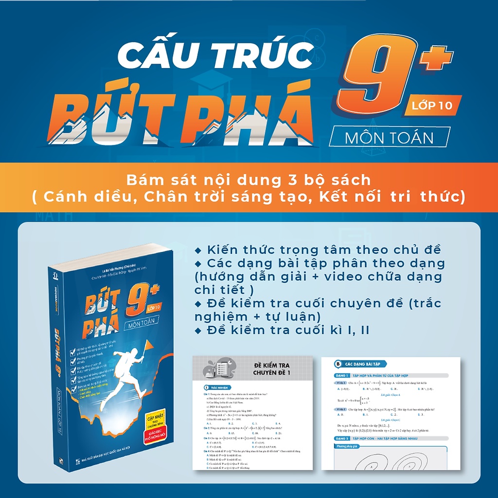 Sách Bứt phá 9+ môn Toán lớp 10