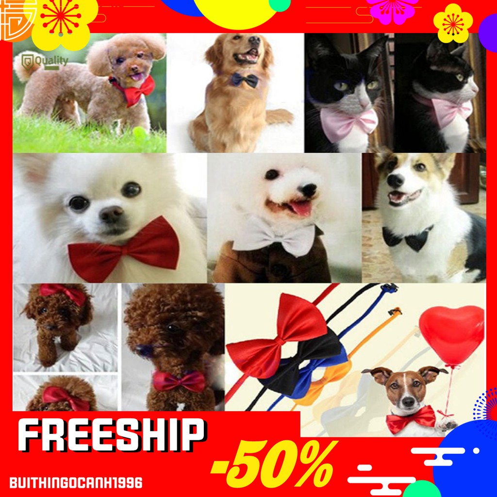 VÒNG CỔ CHÓ MÈO HÌNH NƠ