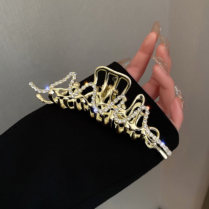 Kẹp Tóc Kim Loại Phối Dây Xích Dài Kiểu Hàn Quốc Thời Trang Cho Nữ